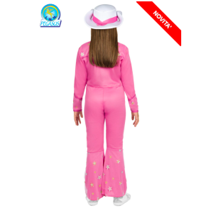 Abito carnevale cow girl barbie rosa