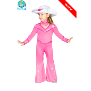 Abito carnevale cow girl baby barbie rosa