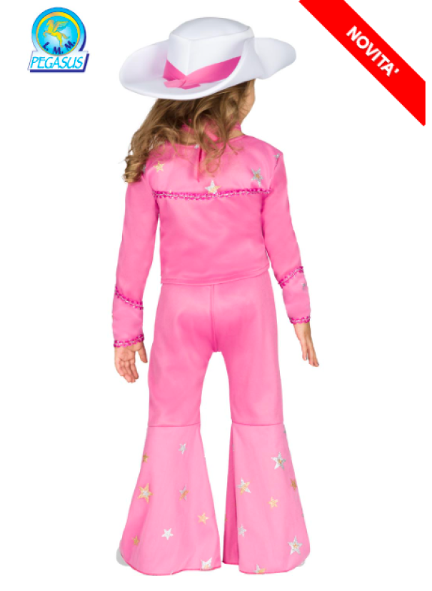 Abito carnevale Cow girl baby Barbie Rosa