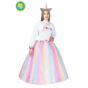 Costume carnevale principessa unicorno bambina