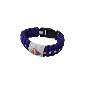 Bracciale in corda intrecciata ragazzo compatibile con fiorentina