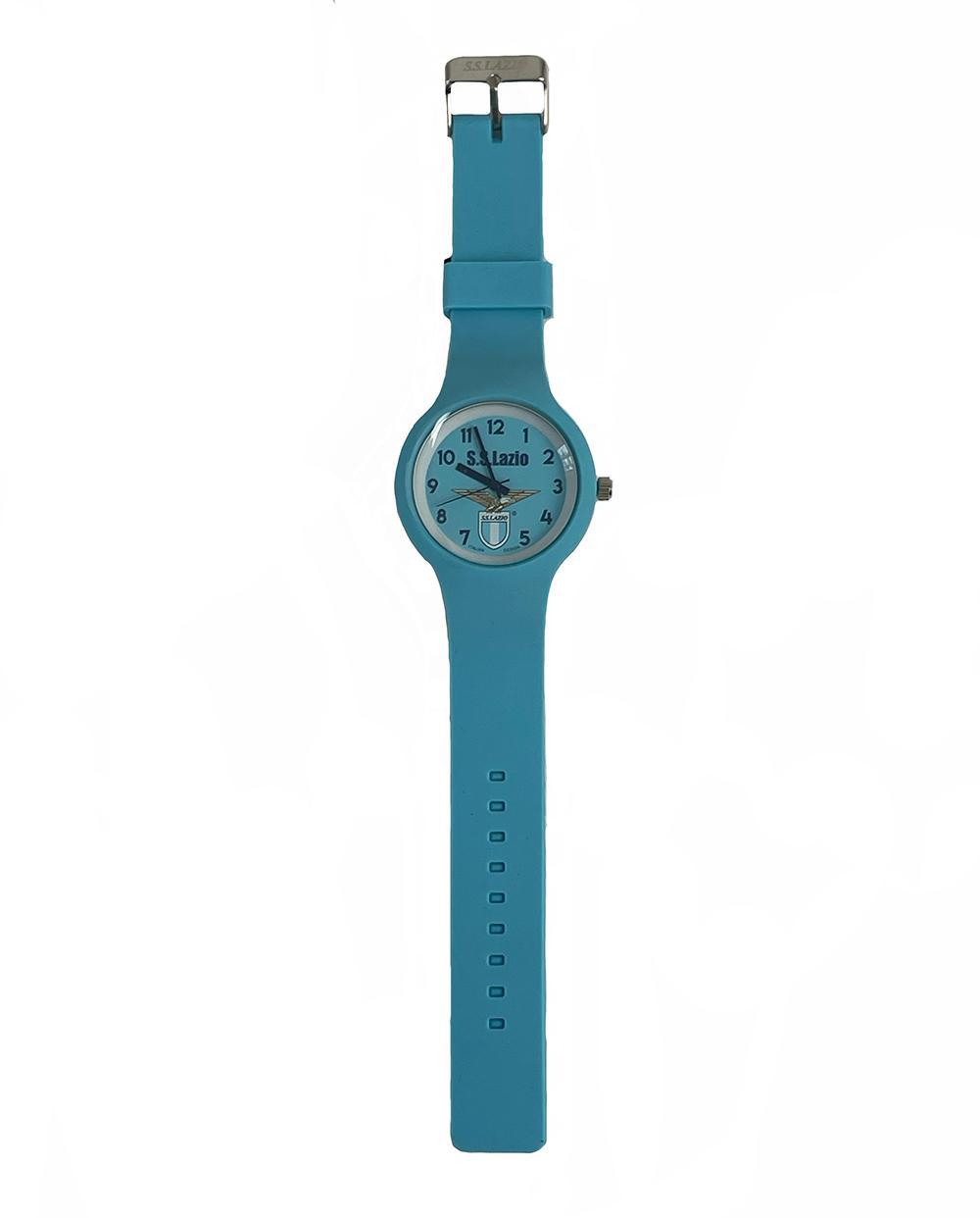 Orologio per Lazio in silicone celeste no scatola