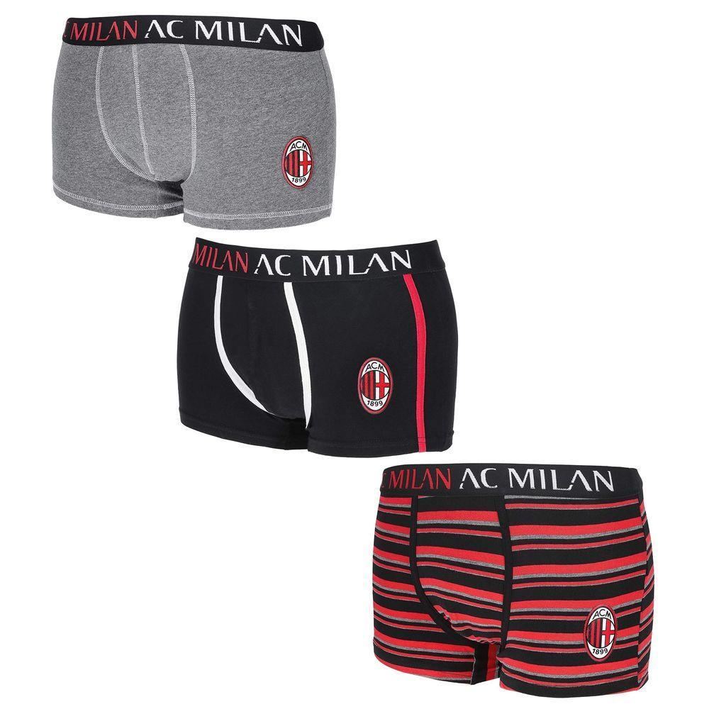 Tris boxer da ragazzo compatibile con Milan