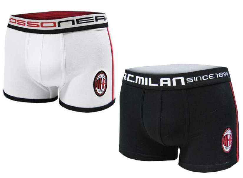 Coppia boxer ragazzo compatibile con Milan