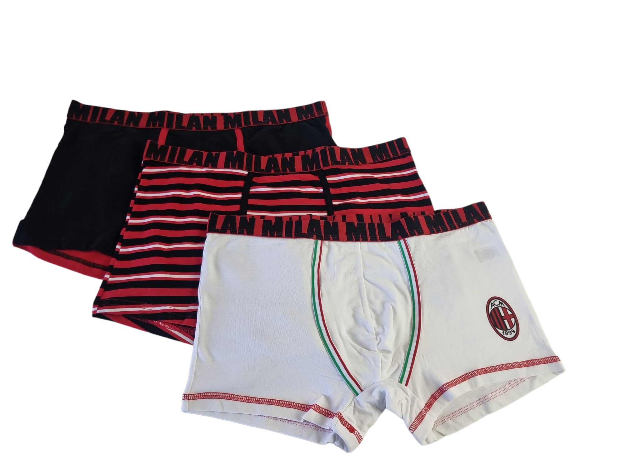 Tris boxer da uomo compatibile con Milan