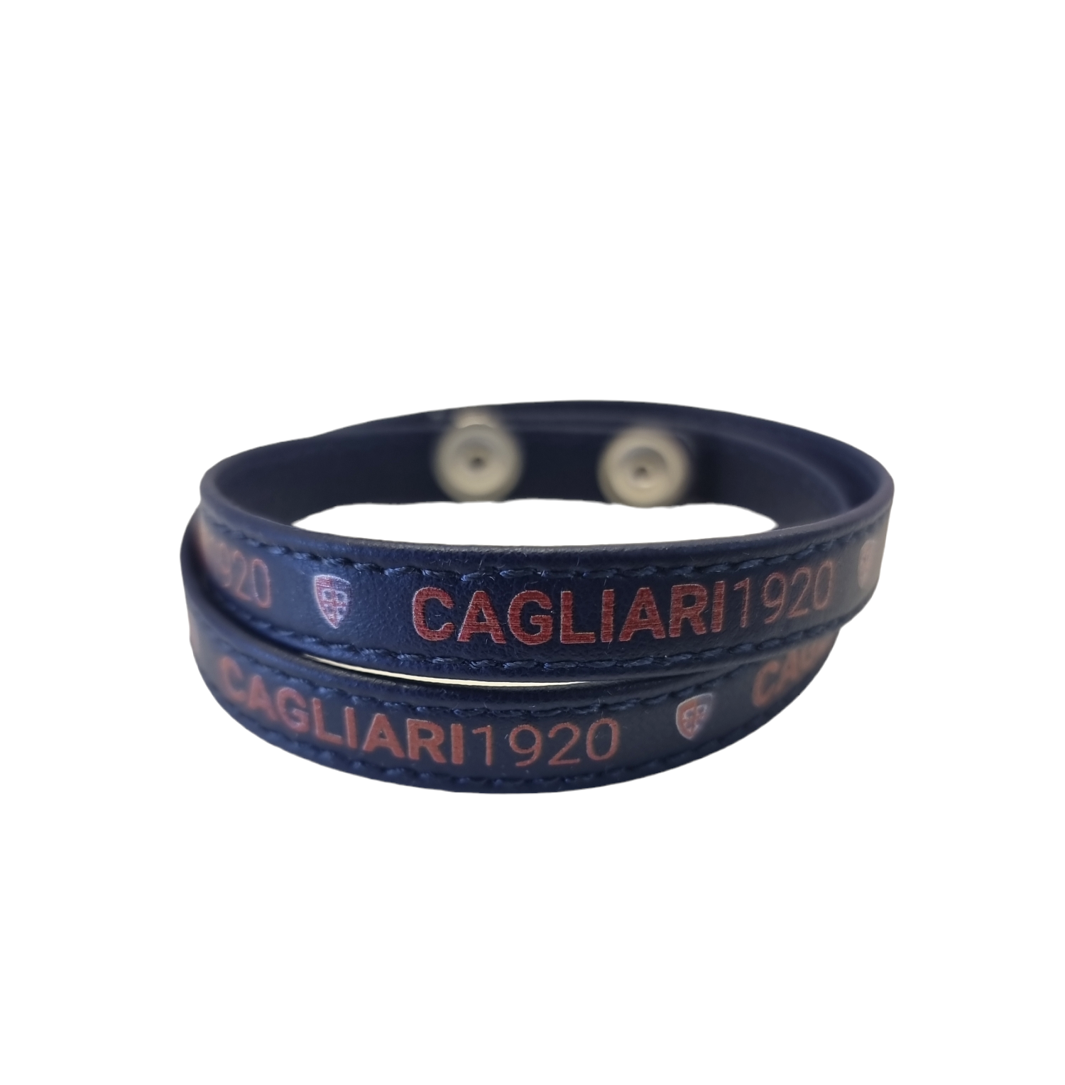 Bracciale da uomo in similpelle compatibile con Cagliari