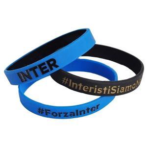 Tris bracciali per inter in silicone