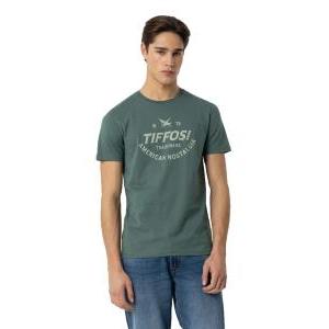 T-shirt uomo  verde stampata toledo