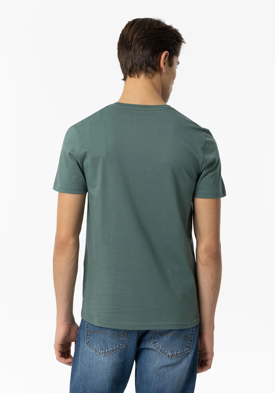 T-shirt uomo Tiffosi verde stampata TOLEDO