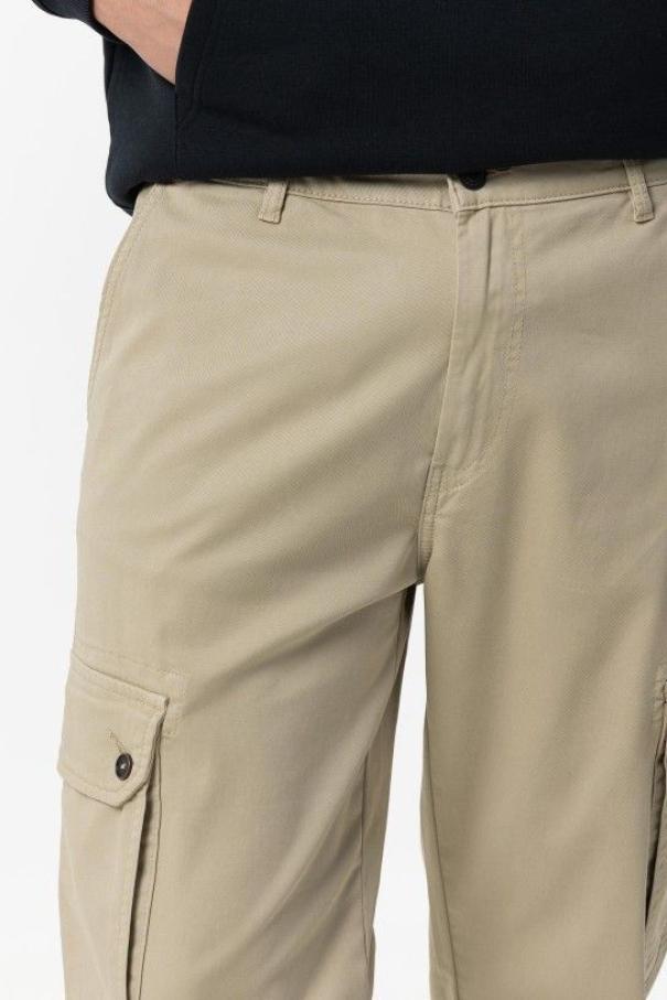 tiffosi pantaloni cargo comfort beige beige