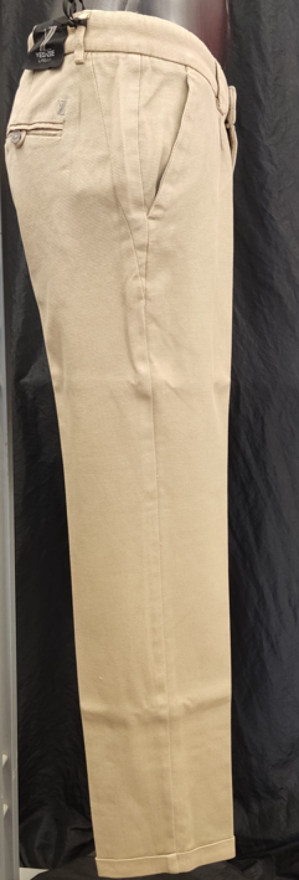 yes zee yes zee chinos pince uomo operato in tinta regular beige