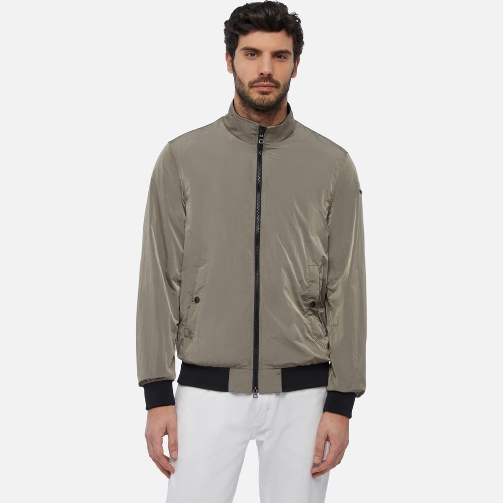 Geox bomber Deiven uomo tessuto cangiante Grigio Matt