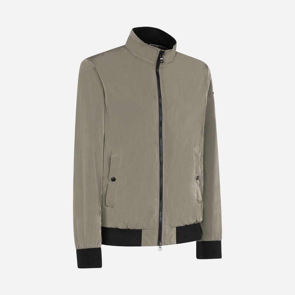 Geox bomber Deiven uomo tessuto cangiante Grigio Matt