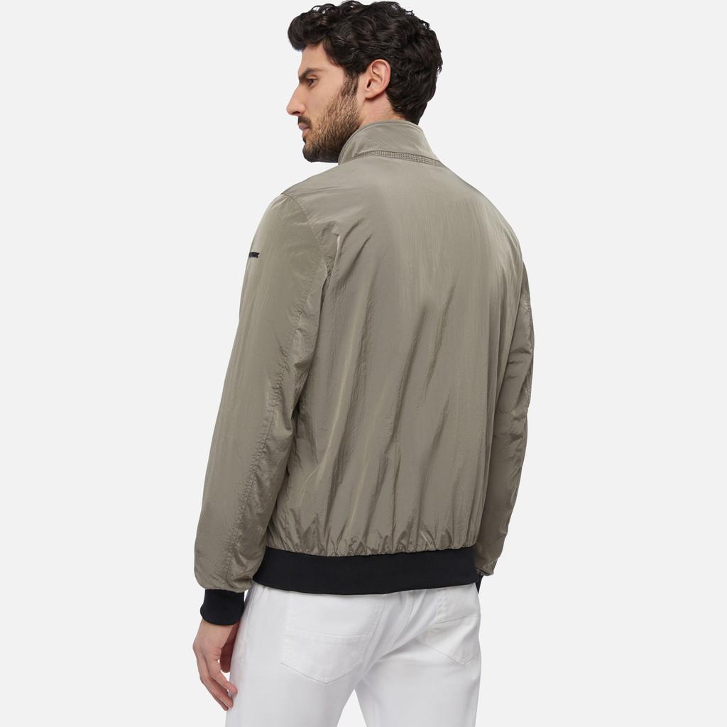 Geox bomber Deiven uomo tessuto cangiante Grigio Matt