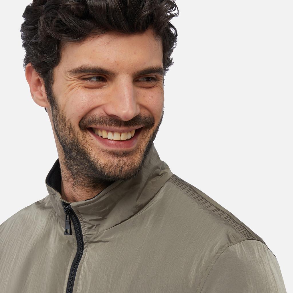 Geox bomber Deiven uomo tessuto cangiante Grigio Matt