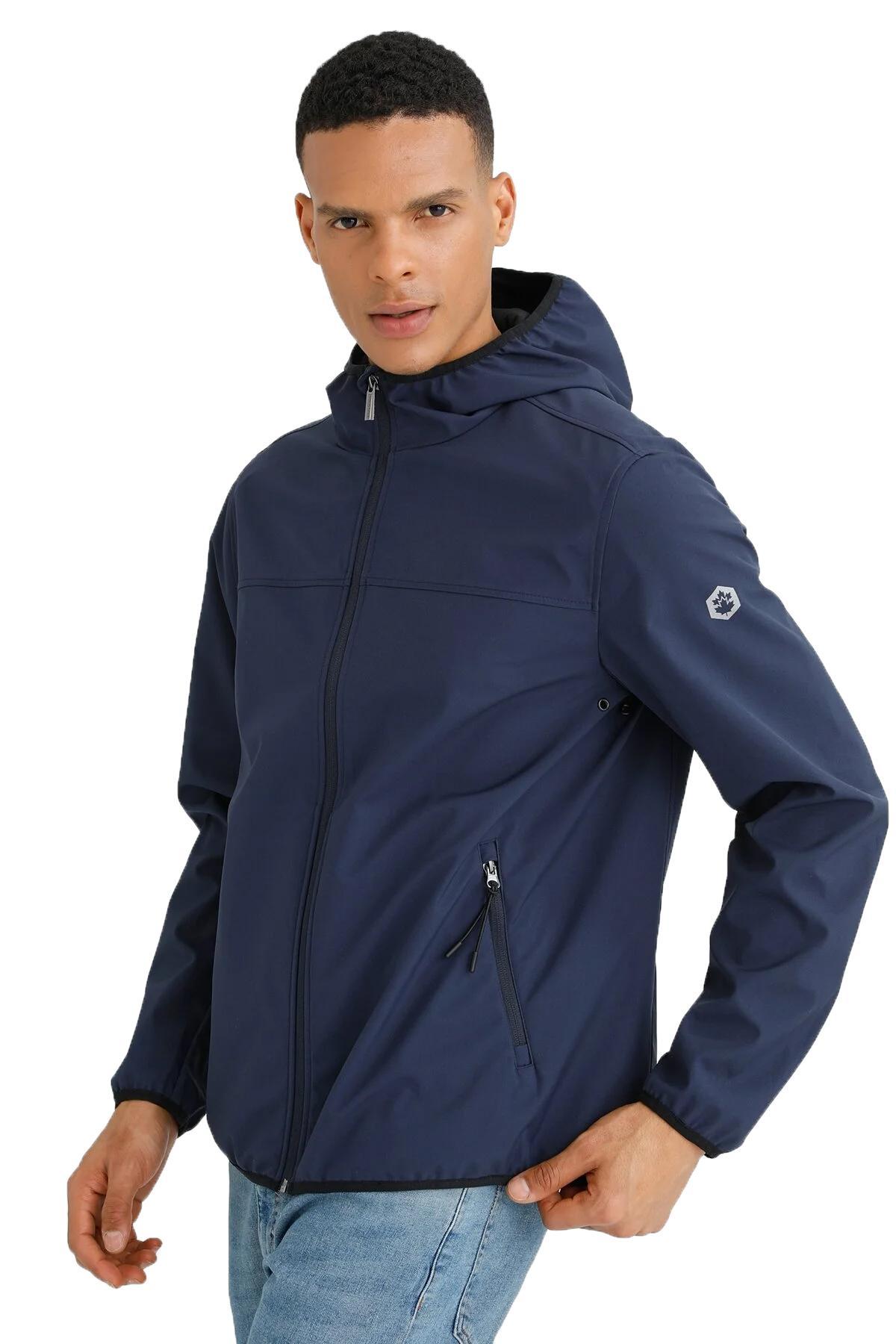 Lumberjack giubbetto Cover softshell cappuccio fisso Blu