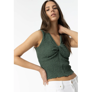 Top donna spalla larga yaiza  verde militare