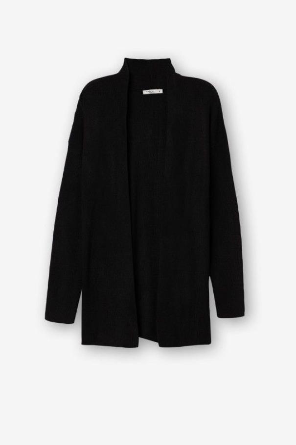 Cardigan basic nero da donna Tiffosi