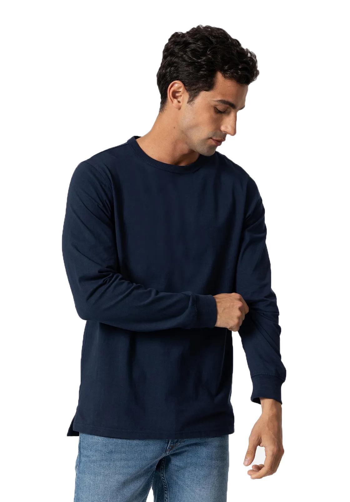 TIFFOSI maglia uomo manica lunga BRECKEN Blu