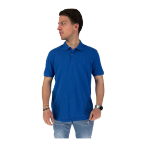 Polo da uomo in cotone  blu