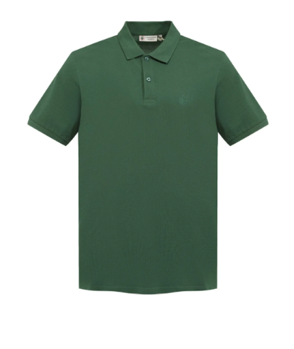 Polo da uomo in cotone Lumberjack verde