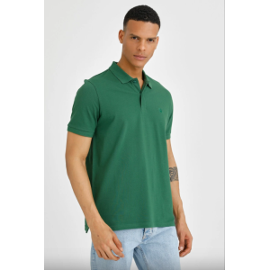 Polo da uomo in cotone  verde