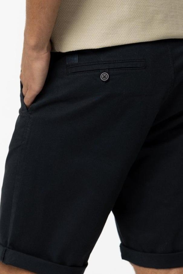 tiffosi tiffosi bermuda chinos u con risvolto slim   blu