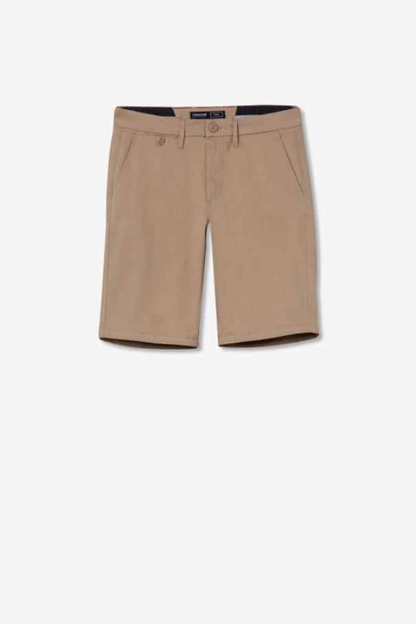 tiffosi tiffosi bermuda chinos u con risvolto slim   beige