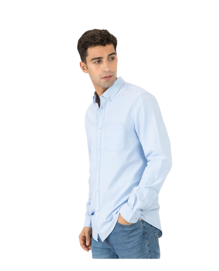 Camicia manica lunga da uomo Tiffosi celeste