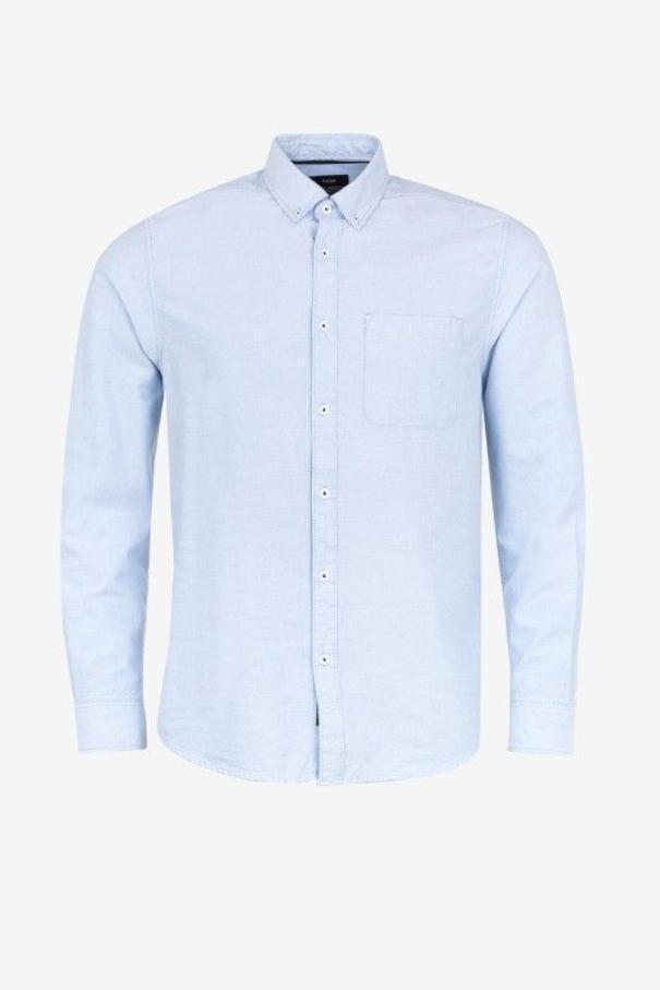 Camicia manica lunga da uomo Tiffosi celeste