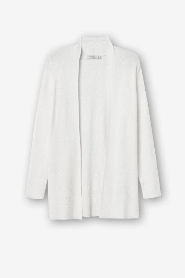 Cardigan da donna in viscosa bianco Tiffosi