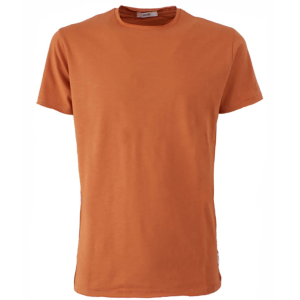 T-shirt  uomo basic taglio vivo arancio