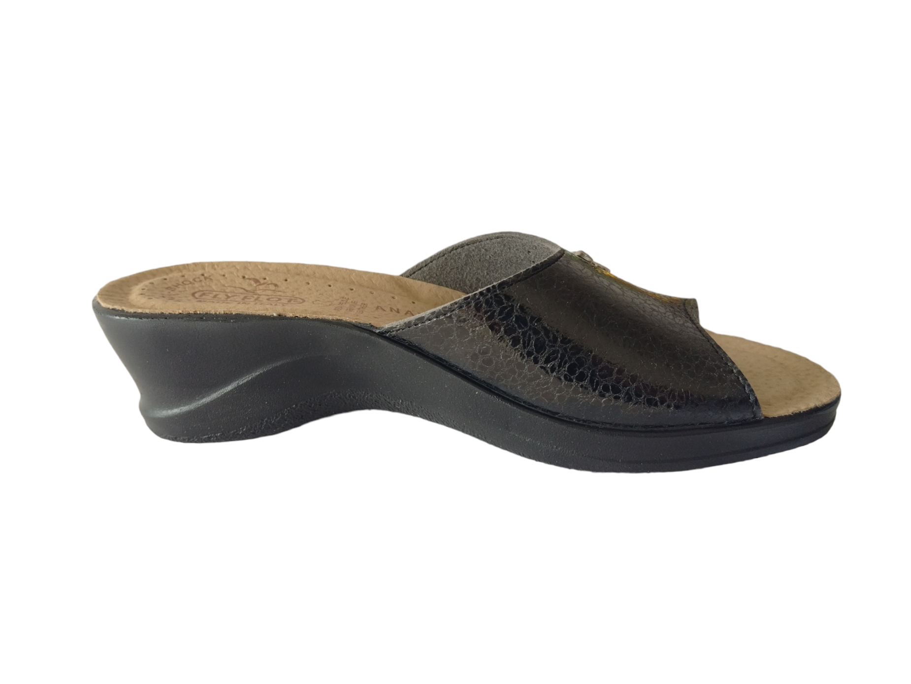 Ciabatta Fly flot donna fondo antishock nero