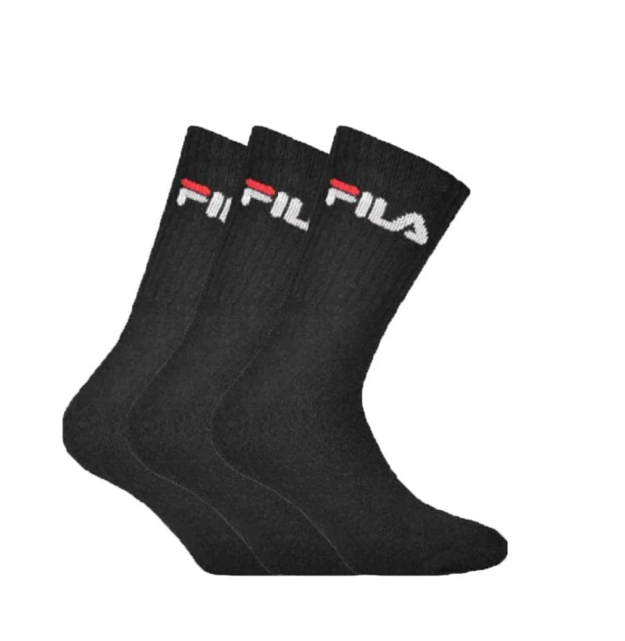 Fila tris calzini spugna tennis Nero