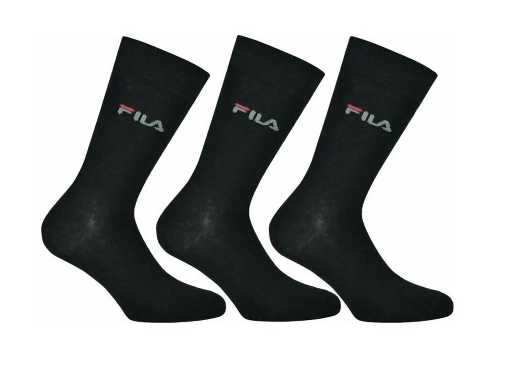 Fila tris calzini sport cotone elastico F9630 Nero