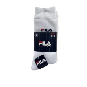 Tris calzini cotone elasticizzato f9603 bianco