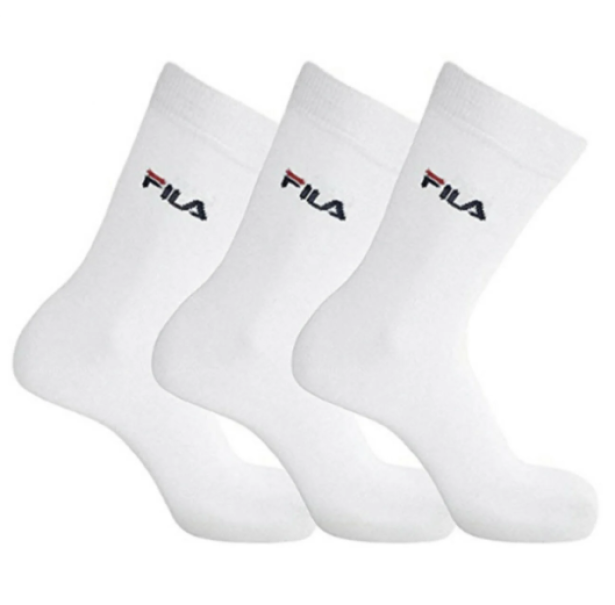 Fila tris calzini cotone elasticizzato F9603 Bianco-02