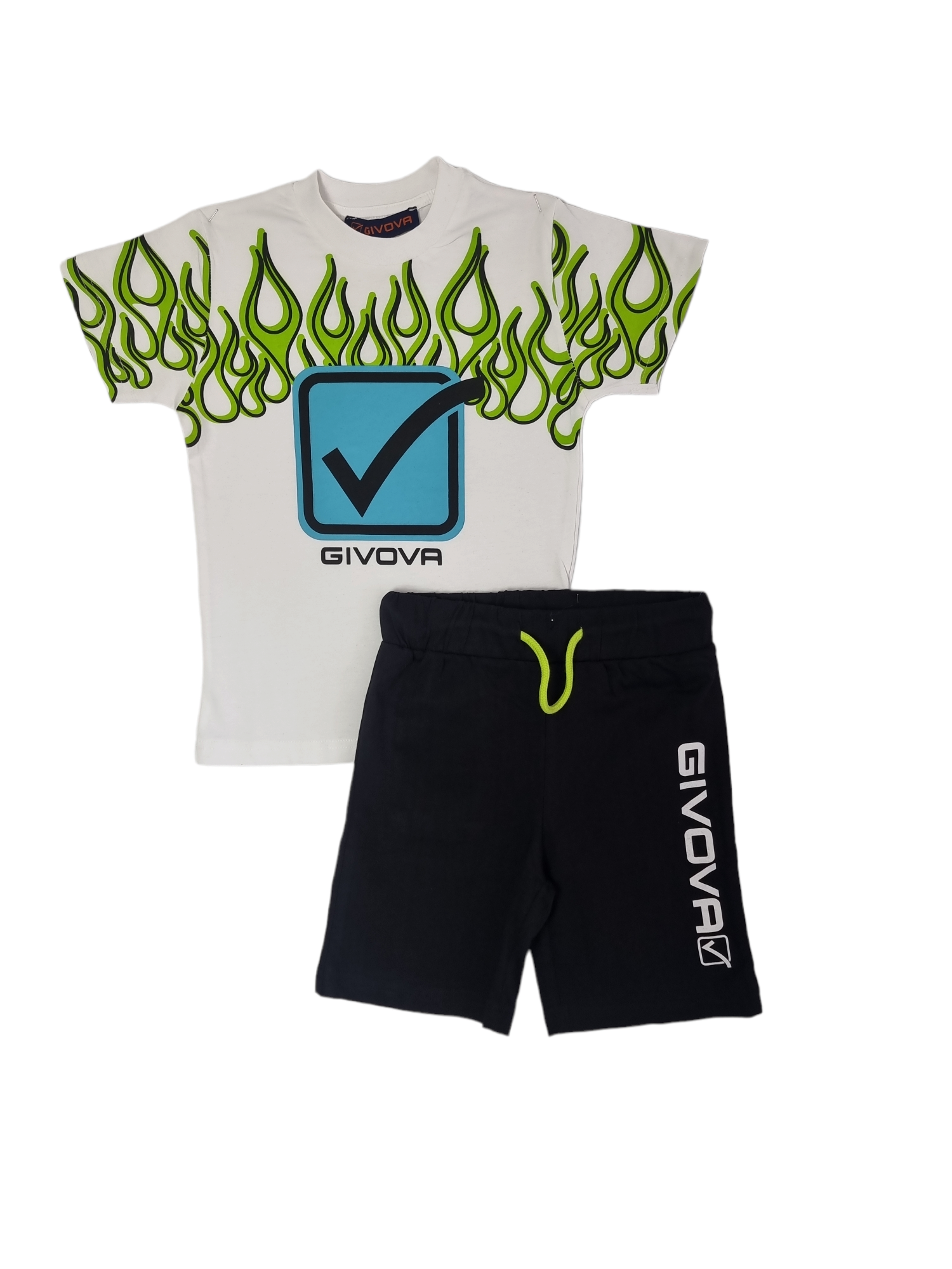 Completo sportivo junior Givova bianco