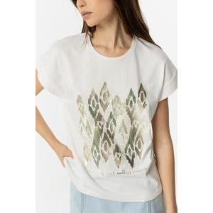 T-shirt donna avorio avorio