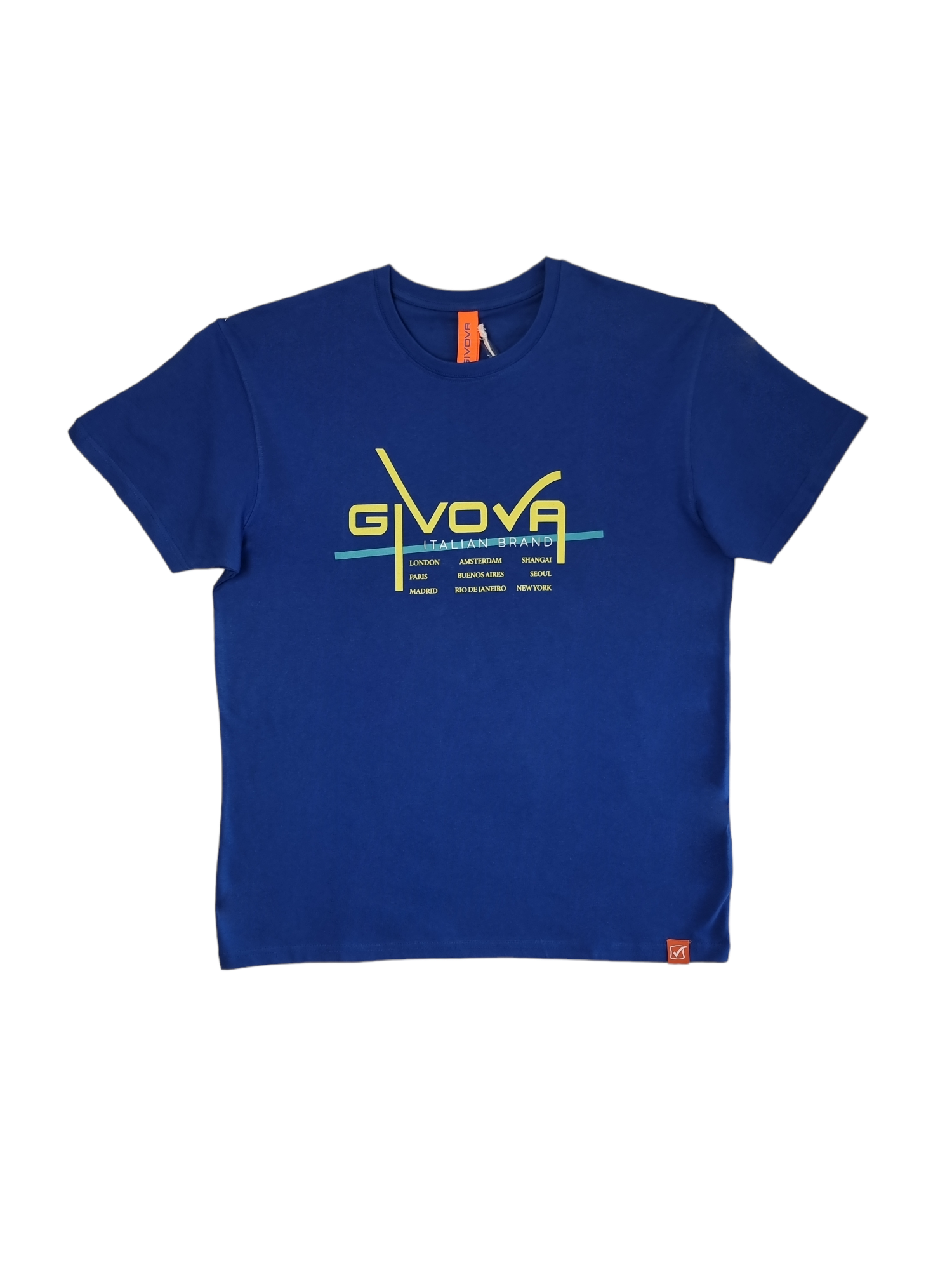 T-shirt sportiva da uomo Givova blu