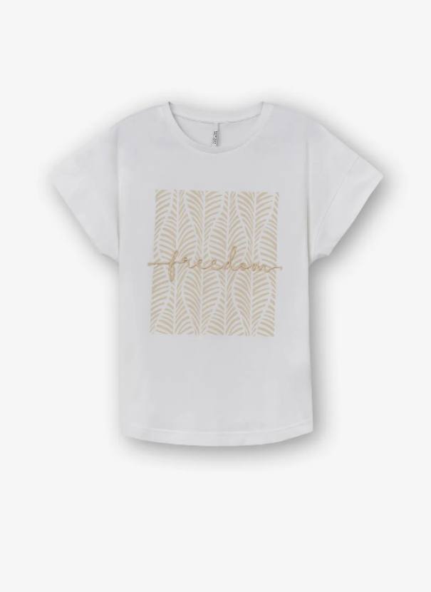 tiffosi t-shirt con stampa donna bianco