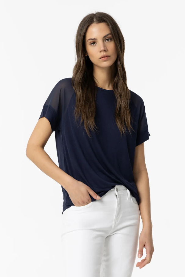 tiffosi t-shirt donna blu blu