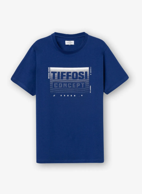 tiffosi t-shirt girocollo con stampa bluette