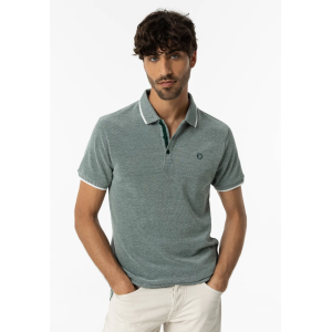 Polo uomo in cotone piquèt verde