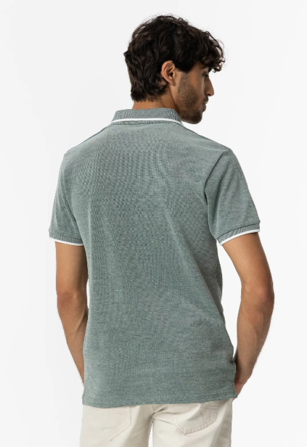 tiffosi polo uomo in cotone piquèt verde