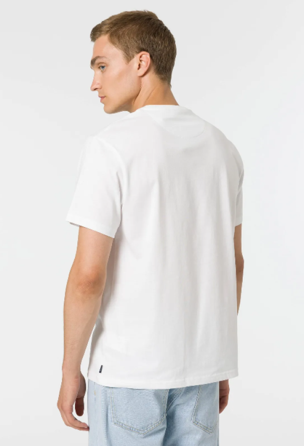 tiffosi t-shirt basic bianco bianco