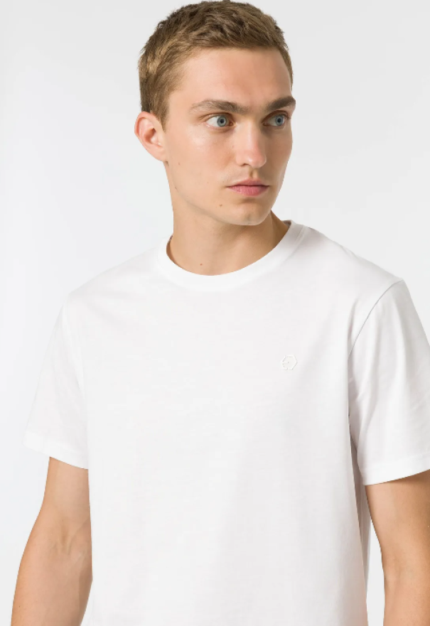 tiffosi t-shirt basic bianco bianco