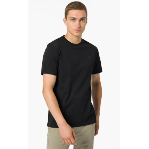 T-shirt basic uomo nero nero