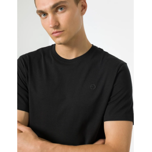 T-shirt basic uomo nero nero