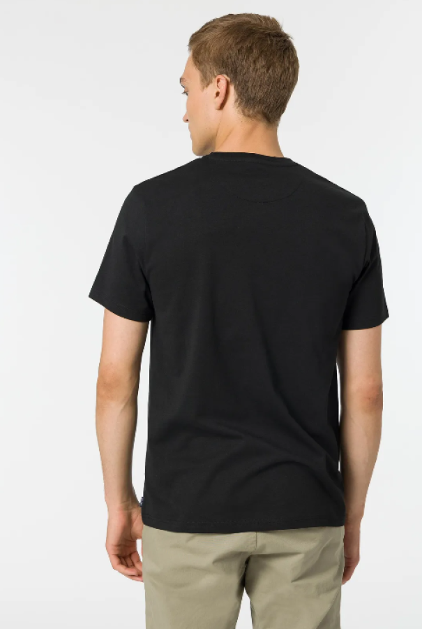 tiffosi t-shirt basic uomo nero nero - foto 3